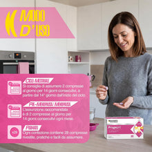 Carica l'immagine nel visualizzatore di Gallery, NAMED Progepril Integratore Alimentare Naturale per Benessere Femminile | Supporto per Ciclo Mestruale e Menopausa | Integratori Stanchezza e Vitalità | 2 Confezioni da 28 Compresse