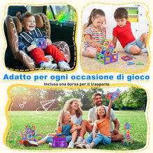 Carica l'immagine nel visualizzatore di Gallery, Lovchil Costruzioni Magnetiche, Blocchi Costruzioni Magnetici, Giochi Magnetici per Bambini 3 4 5 6 7 8 Anni, Montessori STEM, Scelta Regalo Perfetta per Ragazzi e Ragazze dai 3-8 Ann - 40 Pezzi