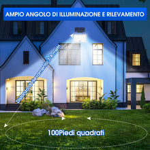 Carica l'immagine nel visualizzatore di Gallery, Faretti Solari a LED da Esterno con Sensore di Movimento 202 LED