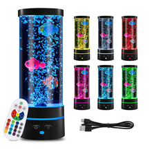 Carica l'immagine nel visualizzatore di Gallery, lampada lavica a bolla a LED per acquario, lampada lava a LED con telecomando, 16 colori e 4 modalità, per casa, camera 