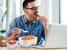 Carica l&#39;immagine nel visualizzatore di Gallery, BEPER 90.920G Lunch &amp; Go Scaldavivande Elettrico Portatile con 2 Contenitori Removibili e Posate Incluse, 220V, Giallo
