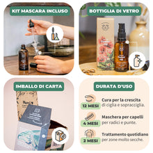 Carica l&#39;immagine nel visualizzatore di Gallery, Bionoble Olio di Ricino Biologico 50ml - 100% Puro, Naturale e Pressato a Freddo - Ciglia, Sopracciglia, Capelli, Barba, Unghie - Vegan Castor Oil - Bottiglia di Vetro + Pipetta + Pompa + Kit Mascara
