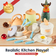 Carica l&#39;immagine nel visualizzatore di Gallery, BUYGER Set Giocattoli da Cucina per Bambini, Pentole e Padelle Giocattolo Accessori Cucina Bambini, Pentolini Giochi di Ruolo Cucina per Bambini 3 + Anni