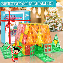 Carica l'immagine nel visualizzatore di Gallery, Lovchil Costruzioni Magnetiche per Bambini 61 Pezzi Blocchi Magnetici Giochi Bambini per 3+ Anni blocchi costruzioni magnetici Montessori per ragazzi e ragazze di 3 4 5 6 7 8 anni