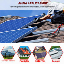 Carica l'immagine nel visualizzatore di Gallery, 4mm² 5M Cavo Solare di Colore,Connettore Solare,Fotovoltaico Cavo,Cavo Solare per PV Base Solare,Cavo di Prolunga a Due 