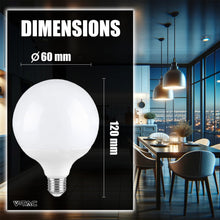 Carica l'immagine nel visualizzatore di Gallery, V-TAC Lampadina LED Globo con Chip Samsung e Attacco Edison E27, 22W (Equivalenti a 155W) G120-2600 Lumen - Lampadina LE