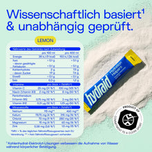 Carica l'immagine nel visualizzatore di Gallery, Hydraid Hydration Helper® LIMONE - Polvere elettrolitica, 30 bustine