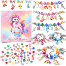 Carica l'immagine nel visualizzatore di Gallery, Tomylv Kit Braccialetti Fai Da Te Bambina, Regalo Bambina, Arcobaleno, Kit Gioielli Creativi, Regali Di Compleanno, Giocattoli per Bambini 5-12 Anni