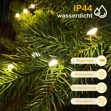 Carica l'immagine nel visualizzatore di Gallery, AGOTD Luci Albero di Natale 2,5 m, 16 Ghirlande 400 LED, Mantello 8 Modalità, Cascata per Interno Esterno, Bianco Caldo