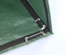 Carica l'immagine nel visualizzatore di Gallery, Maximex Raccoglitore di Foglie XL raccoglifoglie con Bordo spazzante Ecologico in plastica PP e Fibra di Vetro Verde 50x35x75 cm per Giardinaggio