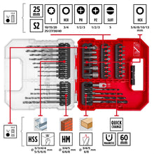 Carica l'immagine nel visualizzatore di Gallery, Einhell L-CASE 40 pezzi set di inserti e punte