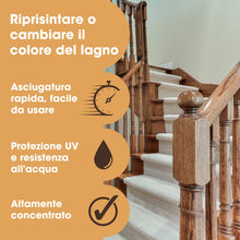 Carica l'immagine nel visualizzatore di Gallery, Furniture Clinic Mordente per il legno (teak) - Ad asciugatura rapida, altamente concentrato e facile da applicare - Mor