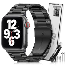 Carica l'immagine nel visualizzatore di Gallery, Cinturino Compatibile con Apple Watch 45mm 44mm 42mm per Donna e Uomo, in Acciaio Inossidabile Metallo per Serie 8 7 6 5