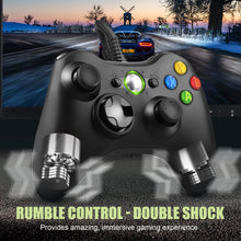 Carica l&#39;immagine nel visualizzatore di Gallery, Controller per PC Xbox 360, Game Controller per Xbox 360, Wired Controller Compatibile per Xbox 360/Xbox 360 Slim, USB Wired Controller Joystick Compatibile per PC(Windows 7/8 / 8.1/10 / XP/Vista)