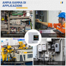 Carica l'immagine nel visualizzatore di Gallery, Contatore di Energia Monofase,6 in 1 Multifunzione Misuratore Contatore di AC40-300V 100A Voltmetro Amperometro Contator