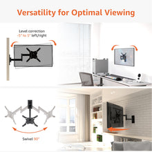 Carica l&#39;immagine nel visualizzatore di Gallery, Amazon Basics Supporto a parete per TV Full Motion, si adatta a TV da 30 a 102 cm e VESA 200 x 200, Nero