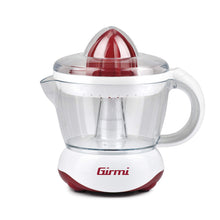 Carica l&#39;immagine nel visualizzatore di Gallery, Girmi SR02 Spremiagrumi Elettrico, 25 W, Capacità 700cc, Doppia coppa di spremitura piccola e grande, Rosso/Bianco