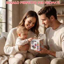 Carica l'immagine nel visualizzatore di Gallery, 7 Pezzi Cubi Impilabili Bambini Giocattoli per 3-6 Mesi, Montessori Costruzioni per Neonato 6-12 Mesi, Dentizione Neonat