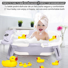 Carica l'immagine nel visualizzatore di Gallery, ZENTAURUS - Vasca da bagno pieghevole per bebè - TERMOMETRO E PILLE INCLUSI - SEDILE BAGNO INCLUSO - ANTISCIVOLO - CUSCINO BABBE - RISPARMIA SPAZIO - SUPPORTO BABBO DA 0 A 36 MESI