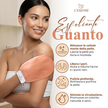 Carica l'immagine nel visualizzatore di Gallery, Guanto Esfoliante Corpo Per la Doccia, Viscosa Naturale al 100% - 2 pezzi