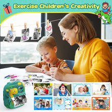 Carica l&#39;immagine nel visualizzatore di Gallery, Macchina Fotografica Bambini Istantanea, CAMCLID 2,4 Pollici Fotocamera Bambini con 32GB Scheda, 12MP/1080P Fotocamera Digitale Bambini Dinosauro, Regali per Ragazzi Ragazze da 3-12 Anni (Verde)