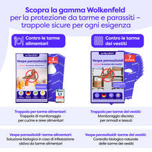 Carica l'immagine nel visualizzatore di Gallery, Wolkenfeld Antitarme per Armadi Vestiti con Feromoni – 8 Trappole Adesive per Tarme dei Tessuti, Lana e Cashmere – Salva