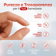 Carica l'immagine nel visualizzatore di Gallery, Ferro Integratore Forte bisglicinato 30 mg per dose | 200 Compresse con Acido Folico e Vitamina B Complex | Alta Assorbi