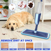 Carica l'immagine nel visualizzatore di Gallery, Scopa Lavapavimenti a Spruzzo, MANGOTIME Spray Mop Lavapavimenti Mocio con Spray Microfibra Mocio Pavimenti Professionale per Casa, Cucina, Legno Duro, Laminato, Legno, Ceramica