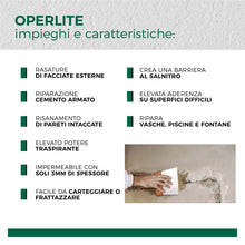 Carica l'immagine nel visualizzatore di Gallery, Stucco Impermeabile per Umidità e Salnitro – Aguaplast Operlite Rasante Fibrorinforzato per Esterni e Interni – Stucco R