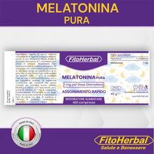 Carica l'immagine nel visualizzatore di Gallery, MELATONINA PURA FORTE | Integratore per Dormire | Alto Dosaggio da 1 mg