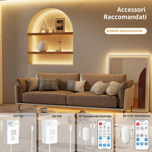 Carica l'immagine nel visualizzatore di Gallery, PAUTIX Striscia LED COB 6M Bianco Caldo 2000K 24V LED Strip,504LEDs/M,CRI90+,Alto Lumen Super Luminoso Flessibile Linear