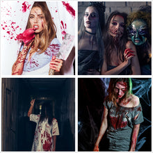 Carica l&#39;immagine nel visualizzatore di Gallery, BOBISUKA Halloween Sangue Finto Lavabile 3 Pz: 1 Plasma Coagulato+1 Spray di Sangue Finto+1 Sangue Finto Gocciolante Sicuro per Carnevali, Film, Teatro, Scherzi, Ferite Simulate