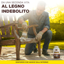 Carica l'immagine nel visualizzatore di Gallery, Consolidante per Legno 1L ad Alta Penetrazione | Consolida e Rinforza Legno Tenero o Deteriorato | Interno ed Esterno