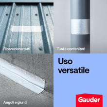 Carica l'immagine nel visualizzatore di Gallery, GAUDER Nastro butilico impermeabile adesivo - sigillante (50 mm x 5 m)