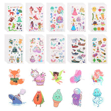 Carica l'immagine nel visualizzatore di Gallery, AOOWU Tatuaggi per Bambini, 500+Tatuaggi Temporanei Stickers, Adesivi Tatuaggi Set Temporanei de Unicorno Dinosauro Sire
