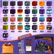 Carica l'immagine nel visualizzatore di Gallery, ECHOBUY Costruzioni Magnetiche, 100 Pezzi Giochi Cubi Magnetici, Blocchi Magnetic per Bambini Magnetic Building Blocks dai 3+ Giocattoli Montessori STEM Regali per Ragazzi e Ragazze