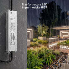 Carica l'immagine nel visualizzatore di Gallery, REYLAX Trasformatore LED 12V 30W Alimentatore 2.5A Impermeabile IP67