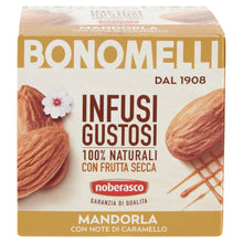 Carica l&#39;immagine nel visualizzatore di Gallery, Bonomelli Infusi Gustosi, Mandorla e Caramello, Confezione da 20 Filtri, Gusto Raffinato ed Equilibrato, da Gustare a Caldo o a Freddo (20g)