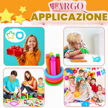 Carica l'immagine nel visualizzatore di Gallery, Mini Pop Tubes, Giocattoli Sensoriali Colorati con Tubo Estensibile, 8 pezzi Adatto a bambini, ragazzi e adulti per alle