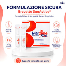 Carica l'immagine nel visualizzatore di Gallery, Marziale Forte Integratore Ferro e Acido Folico 20 Fiale da 5ml Bi3 Pharma