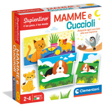 Carica l'immagine nel visualizzatore di Gallery, Clementoni Sapientino - Mamme e Cuccioli, Gioco Educativo per Bambini 2-4 Anni, Flashcards per Riconoscere gli Animali e i Loro Piccoli con Attività Divertenti e Colorate, Lingua Italiana, 16052