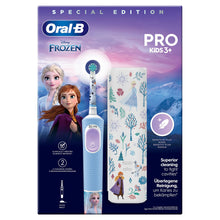 Carica l'immagine nel visualizzatore di Gallery, Oral-B Spazzolino Elettrico Kids 3+ Disney Frozen, Azzurra Testina Custodia