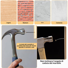 Carica l'immagine nel visualizzatore di Gallery, 130 Pezzi Chiodi per Pareti in Cemento, Set di Chiodi in Acciaio per Calcestruzzo, Kit Chiodi, Chiodi per Appendere Quad