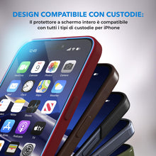 Carica l'immagine nel visualizzatore di Gallery, Deppa Pellicola Protettiva per iPhone 17e/16e/14/13/13 Pro (6,1") Vetro Temperato Ultra Resistente 9H, Copertura Totale,