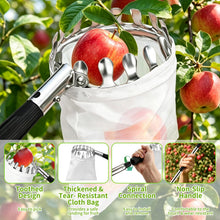Carica l'immagine nel visualizzatore di Gallery, 2.8M Raccogli Frutta Telescopico, Raccoglitore di Mele, Attrezzo Raccogli Frutta in Acciaio Inox, Raccoglifrutta Regolab