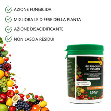 Carica l'immagine nel visualizzatore di Gallery, AGRI-CULTURA® | Bicarbonato di Potassio per Piante e Alberi da Frutto 250g | Nutriente Naturale Contro Funghi, Muffa, Bo