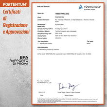 Carica l'immagine nel visualizzatore di Gallery, PORTENTUM Carta forno per friggitrice ad aria, 100 unità quadrate 20–24 cm, adatte a modelli 5–8 L