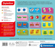Carica l&#39;immagine nel visualizzatore di Gallery, Clementoni - Sapientino Montessori Le Mie Prime 100 Parole, Gioco Educativo Bambini 1-3 Anni con 54 Puzzle a Incastro per Imparare Nuovi Vocaboli, Made in Italy, Lingua Italiana, 16851