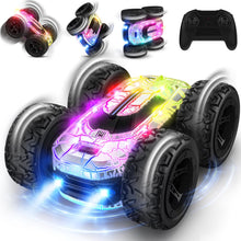 Carica l'immagine nel visualizzatore di Gallery, Macchina Telecomandata per Bambini, Rotazione a 360° con Luce LED 2.4GHZ 4WD RC Auto Telecomandata per Bambini 8-12 Anni RC Auto Giochi Interno All'Aperto Giardino Regalo Bambino Compleanno Giocattolo
