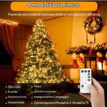 Carica l'immagine nel visualizzatore di Gallery, Luci Albero di Natale, 59.8M 500 LED Luci Natalizie da Esterno ed Interno
